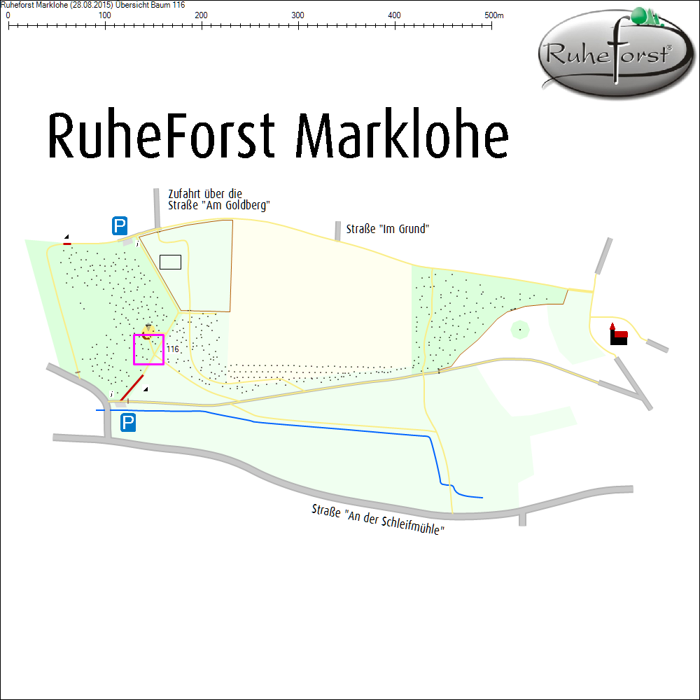 &Uuml;bersichtskarte zu Baum 116