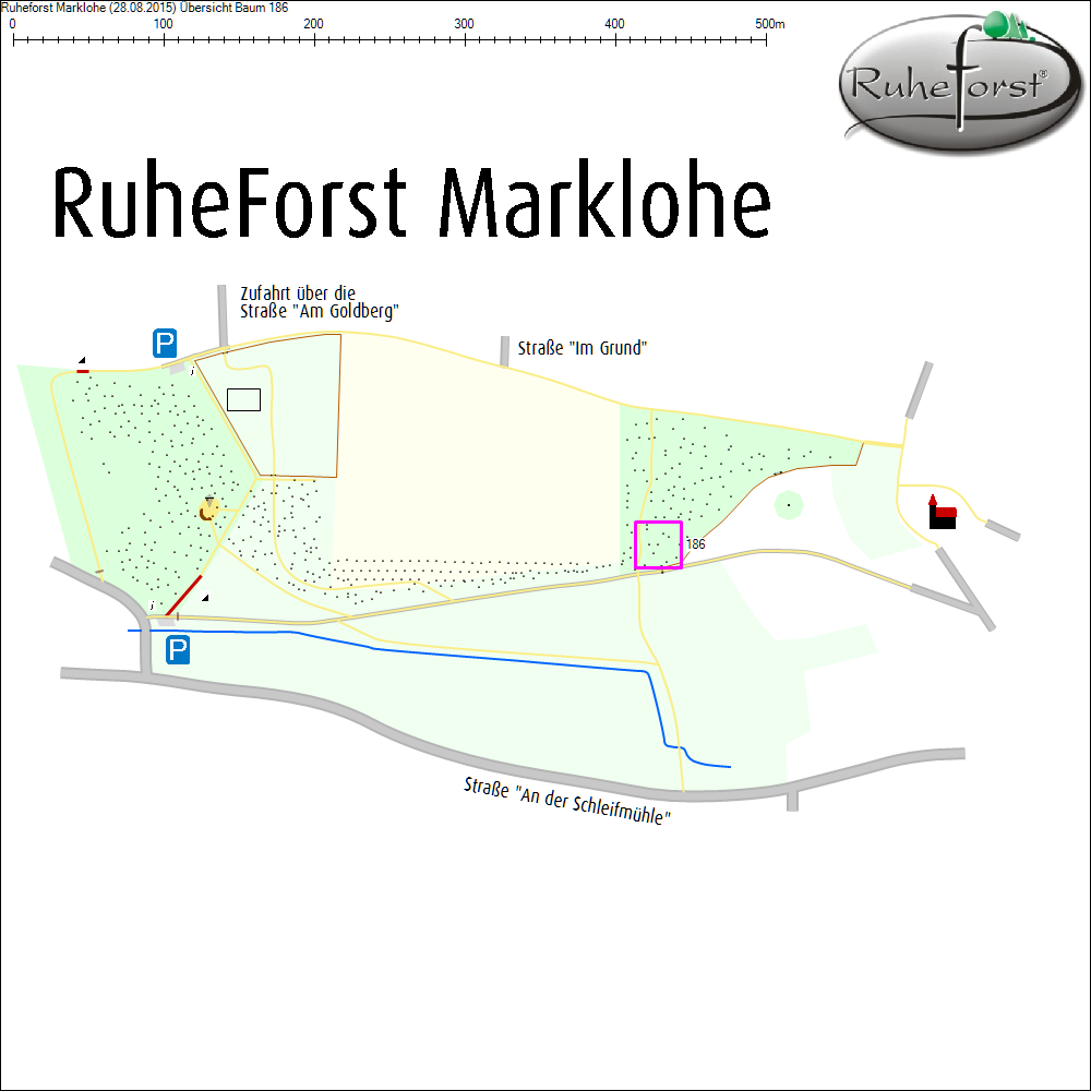 &Uuml;bersichtskarte zu Baum 186