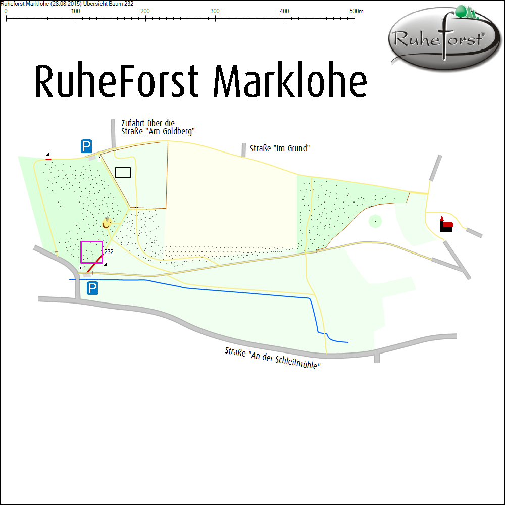 &Uuml;bersichtskarte zu Baum 232