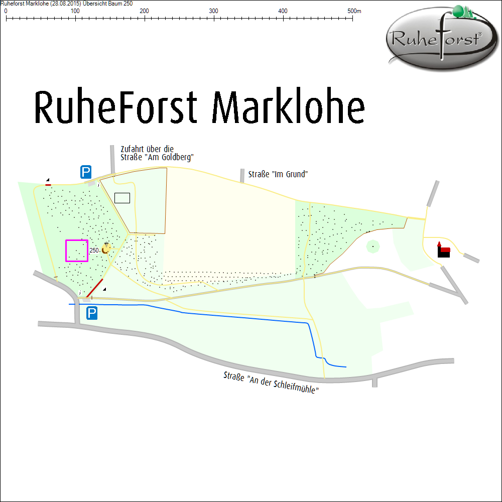 &Uuml;bersichtskarte zu Baum 250
