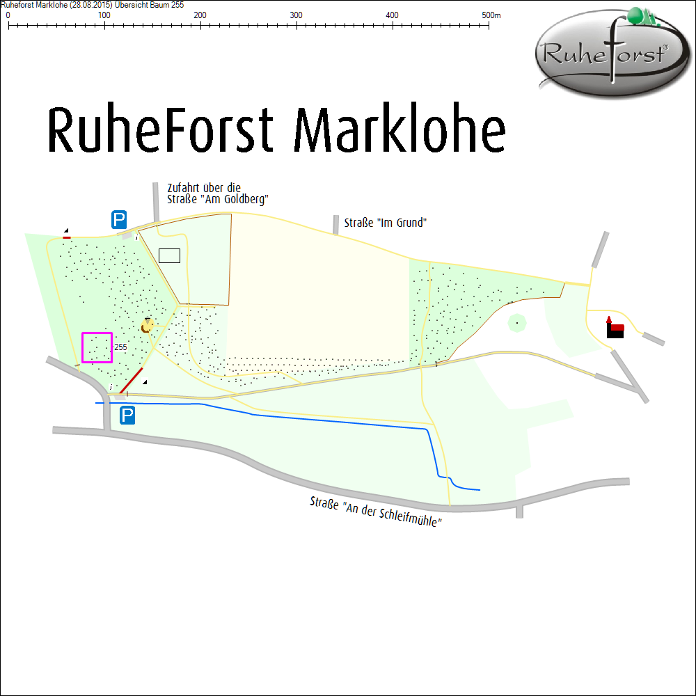 &Uuml;bersichtskarte zu Baum 255