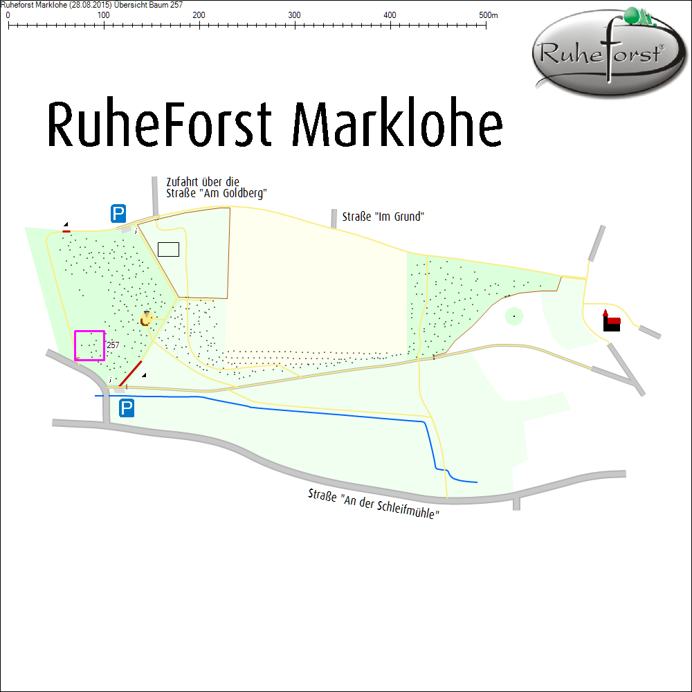 &Uuml;bersichtskarte zu Baum 257