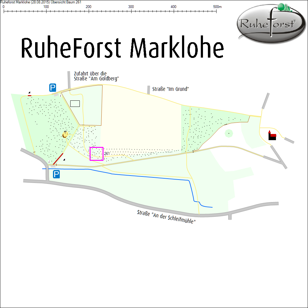 &Uuml;bersichtskarte zu Baum 261