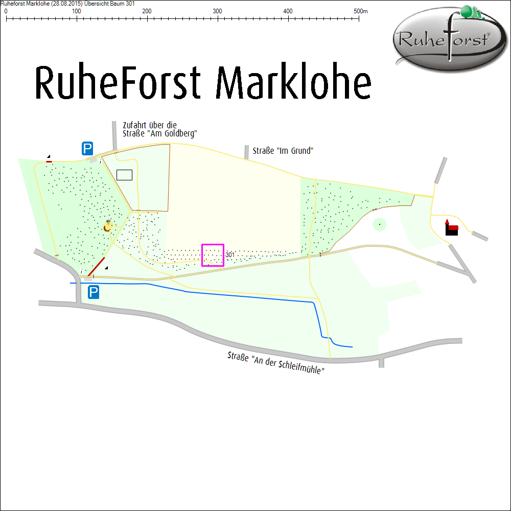 &Uuml;bersichtskarte zu Baum 301