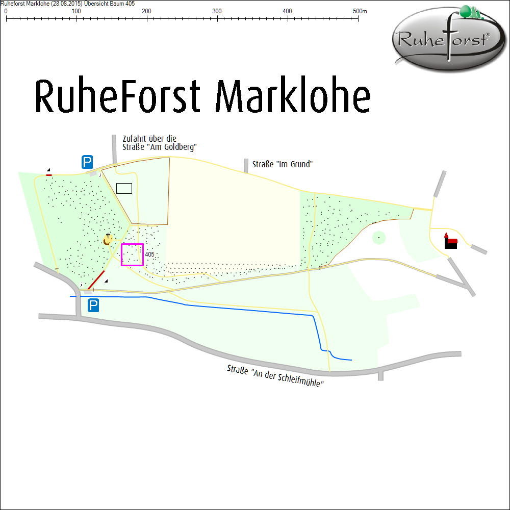 &Uuml;bersichtskarte zu Baum 405