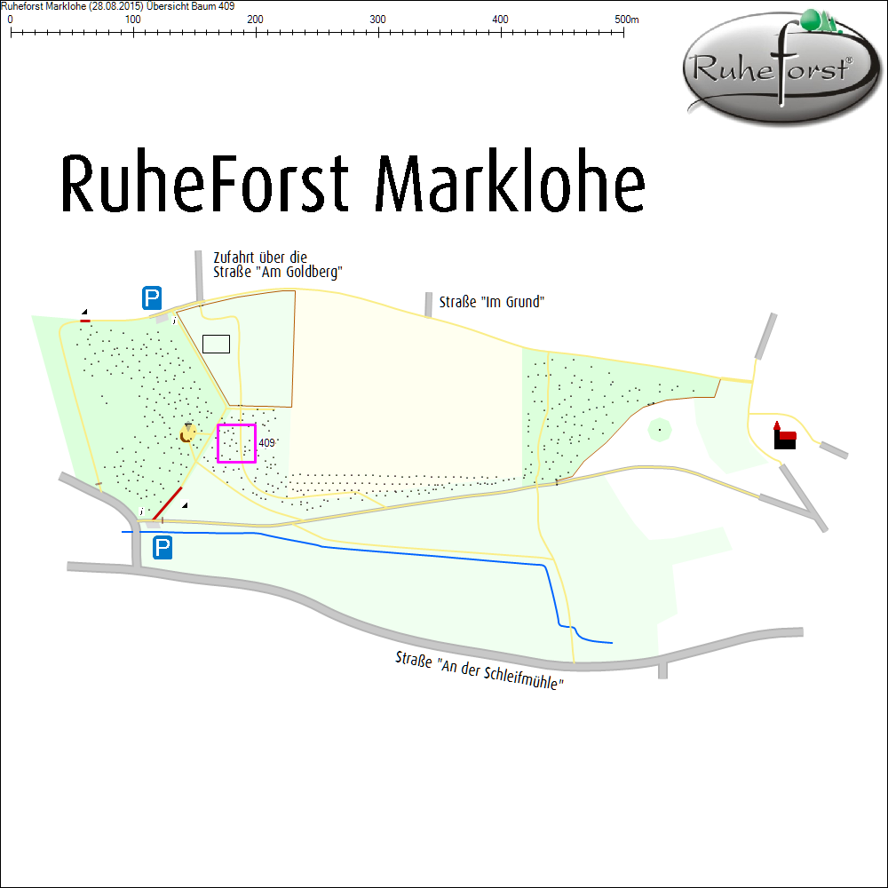 &Uuml;bersichtskarte zu Baum 409