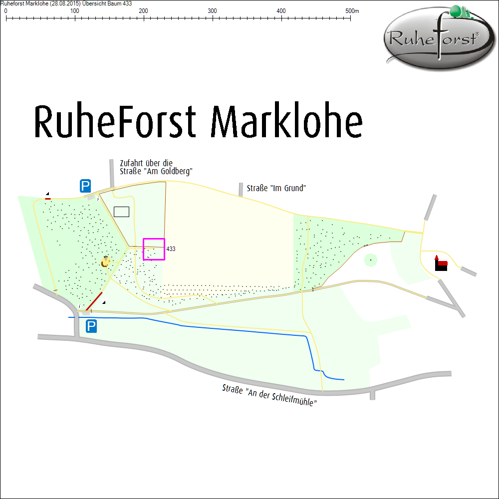&Uuml;bersichtskarte zu Baum 433