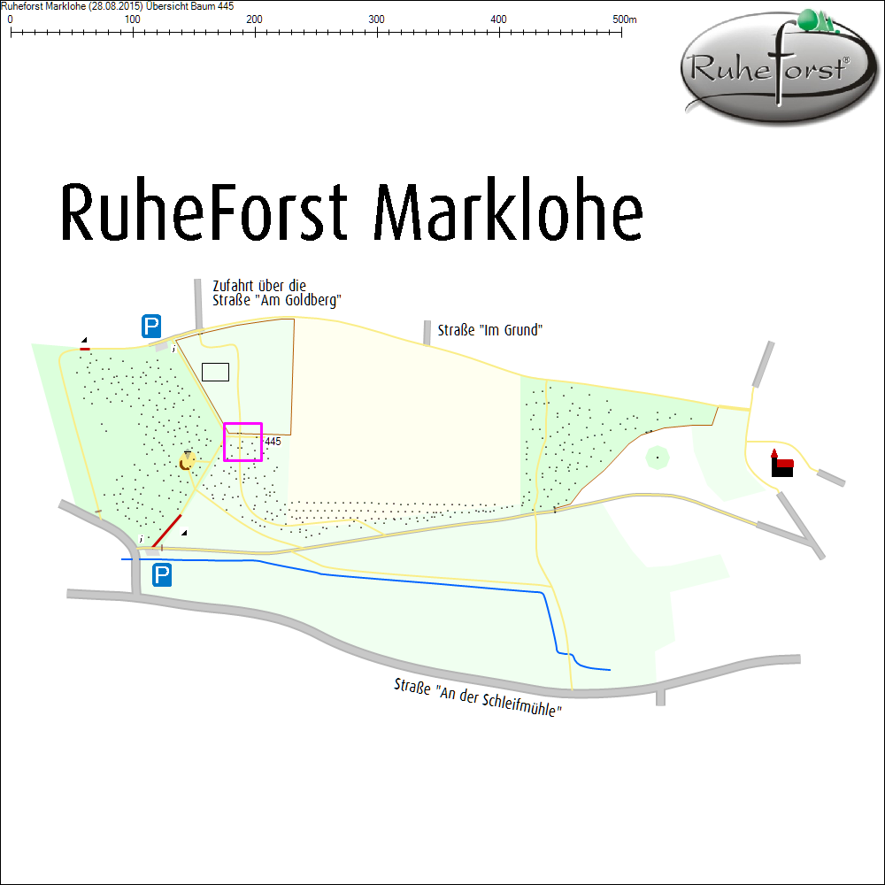 &Uuml;bersichtskarte zu Baum 445