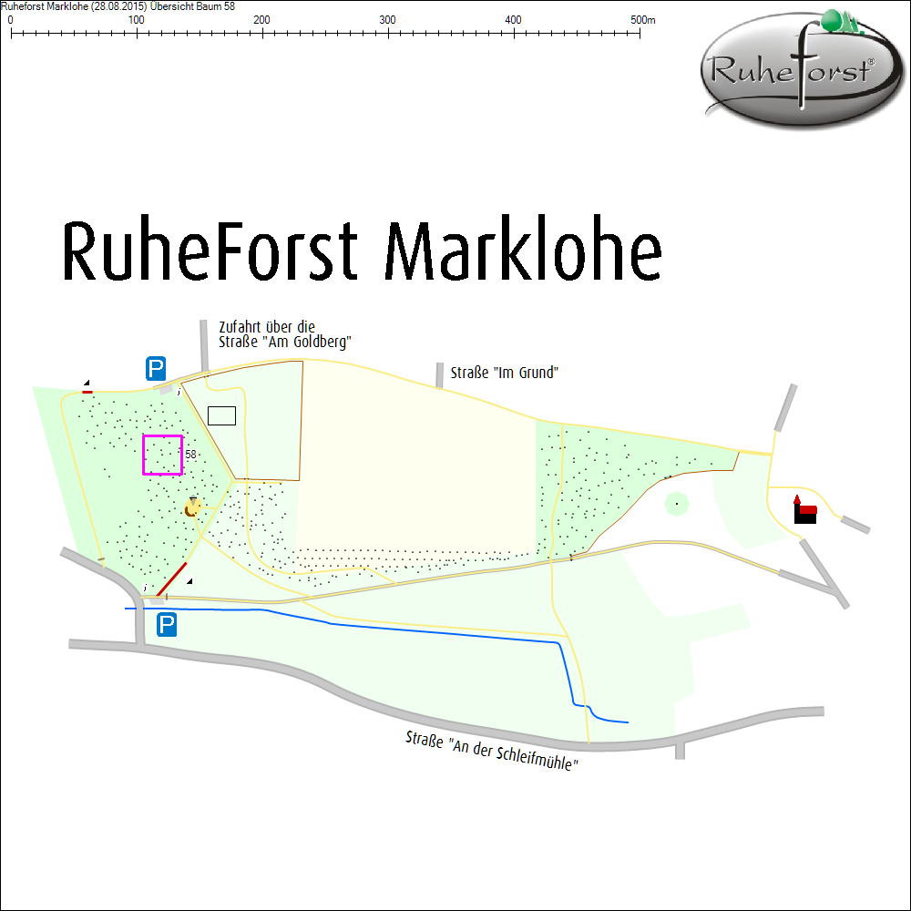 &Uuml;bersichtskarte zu Baum 58