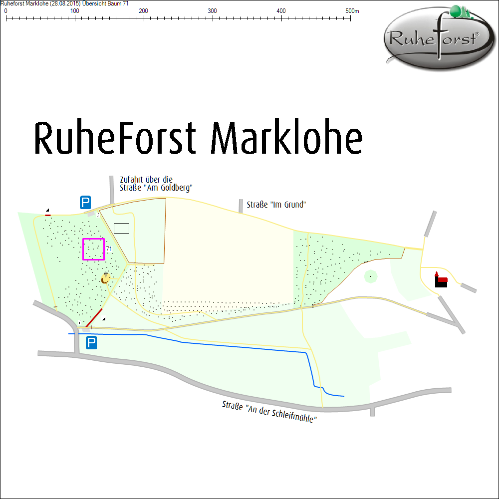&Uuml;bersichtskarte zu Baum 71