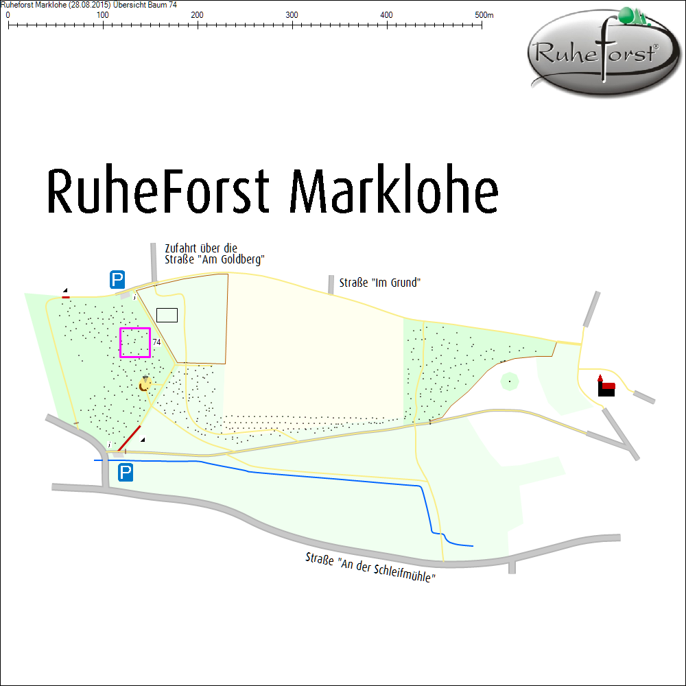 &Uuml;bersichtskarte zu Baum 74