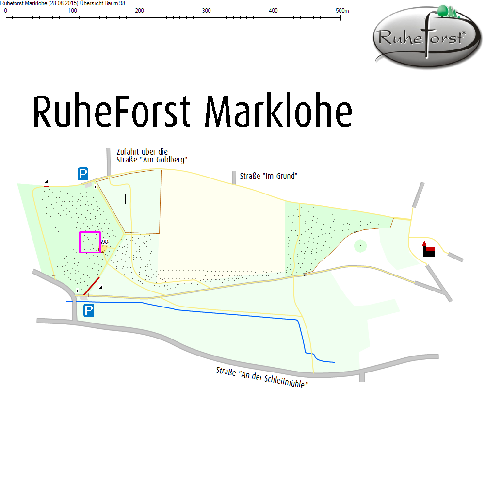 &Uuml;bersichtskarte zu Baum 98